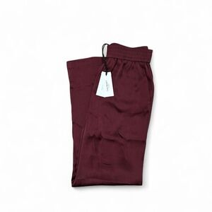NWT The Reset Satin Pant (Baked Cherry, Sz S)